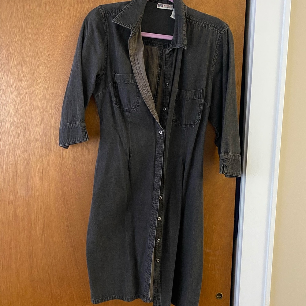 Collared Denim Dress